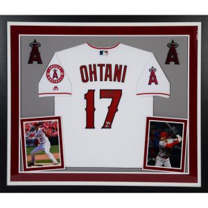Autographed Los Angeles Angels Shohei Ohtani Deluxe Framed Jersey