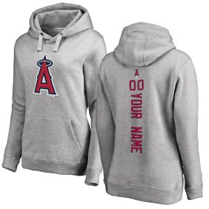 Los Angeles Angels Women’s Personalized Backer Pullover Hoodie