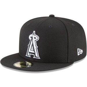 Men’s Los Angeles Angels New Era Black 59FIFTY Fitted Hat