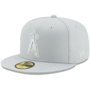 Men’s Los Angeles Angels New Era Gray Spring Color Basic 59FIFTY Fitted Hat
