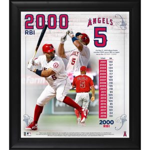 Albert Pujols Los Angeles Angels Framed 15″ x 17″ 2000 Career RBI Collage