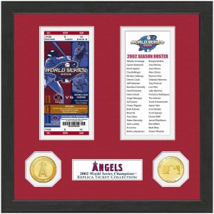 Highland Mint Los Angeles Angels 13″ x 13″ World Series Ticket Collection