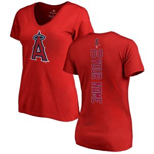 Los Angeles Angels Fanatics Branded Women’s Personalized Playmaker V-Neck