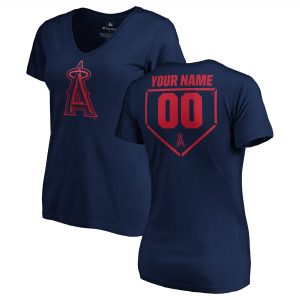 Los Angeles Angels Fanatics Branded Women’s Personalized RBI Slim Fit V-Neck