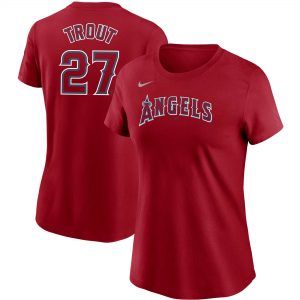 Mike Trout Los Angeles Angels Nike Women’s Name & Number T-Shirt
