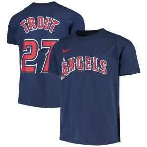 Mike Trout Los Angeles Angels Nike Youth Name & Number T-Shirt