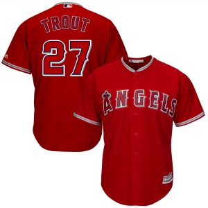 Mike Trout Los Angeles Angels Youth Official Cool Base Player Jersey