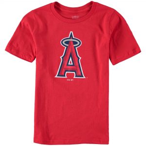Youth Los Angeles Angels Red Primary Logo